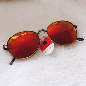 Brielle Bright Red Polarized Mirrored Sunglasses